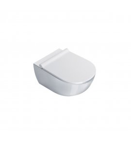 Catalano Sfera Miska WC wisząca Newflush 54,5x35 cm z deską wolnoopadającą slim biała 1VSF54R00