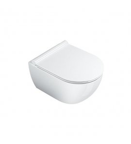Catalano Sfera Miska WC wisząca Newflush 50x35 cm z deską wolnoopadającą slim biała 1VSS50R00