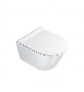 Catalano Zero Miska WC wisząca Newflush 50x35 cm z deską wolnoopadającą slim biała 1VSZ50R00