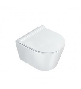 Catalano Zero Miska WC wisząca Newflush 46x35 cm z deską wolnoopadającą slim biała 1VSZ46R00