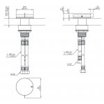 CEA Asta Mieszacz progresywny jednootworowy Satin Stainless Steel AST20S