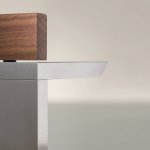 CEA Bar Bateria umywalkowa jednootworowa Satin Stainless Steel+Burma Teak BAR31TS