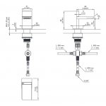 CEA Bar Zawór na zimną lub ciepłą wodę jednootworowy Satin Stainless Steel BAR61S