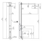 CEA BAR Zestaw prysznicowy ścienny element zewnętrzny Satin Stainless Steel BAR02WS