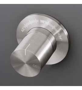 CEA Cartesio Mieszacz termostatyczny ścienny element zewnętrzny Satin Stainless Steel TRM12S
