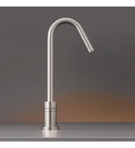CEA Gradi Bateria umywalkowa jednootworowa z obrotową wylewką H36,5 cm Satin Stainless Steel GRA05S