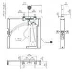 CEA Lutezia Plus Bateria wannowa 3-otworowa na brzeg wanny ze słuchawką prysznicową element zewnętrzny Satin Stainless Steel LTZ45S