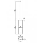 CEA Uchwyt na szczotkę Satin Stainless Steel POS01S