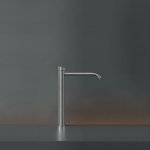 CEA Ziqq Bateria umywalkowa jednootworowa do umywalki nablatowej Satin Stainless Steel ZIQ54S