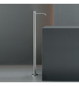 CEA Ziqq Bateria umywalkowa wolnostojąca element zewnętrzny Satin Stainless Steel ZIQ41S