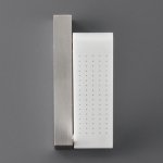 CEA Ziqq Deszczownica prysznicowa regulowana z ramieniem ściennym Satin Stainless Steel ZIQ52S