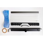   Cedor Odpływ Liniowy 70 cm Super Niski Grafit Błyszczący PROLIN-CHRGRADES-70 WIETRZENIE MAGAZYNU 