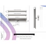 Cedor WALL PRO Odpływ ścienny 30-90 cm ( do wyboru ) super niski biały F361-51697_20210427113346