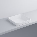 Cielo Enjoy Umywalka kwadratowa 40x40cm, stawiana na blat Biały EJLASIQ