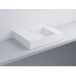 Cielo Enjoy Umywalka prostokątna 70x48cm, stawiana na blacie Biały EJLA70