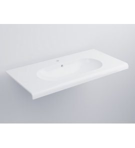 Cielo Fluid Umywalka ścienna 100x48 cm Biały FLLS100