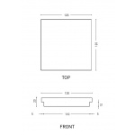 Cielo Półka 12x12cm, Biały ACM12