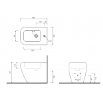 Cielo Shui Bidet stojący 36x55 cm biały SHBI