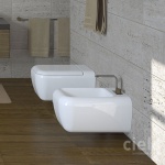 Cielo Shui Bidet wiszący 36x55 cm biały SHBSB