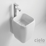 Cielo Shui Umywalka ścienna 36x36 cm biała SHLASR