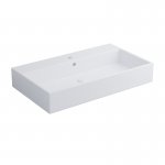 Cielo Smile Umywalka 80x46 cm prostokątna ścienna/stawiana Biały SMLAA80