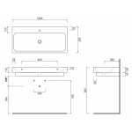 Cielo Smile Umywalka ścienna 100x48cm Biały SMLA100