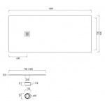 Cielo Venticinque Brodzik prostokątny 70x180cm Biały PDR18070