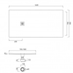 Cielo Venticinque Brodzik prostokątny 80x160cm Biały PDR16080