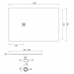 Cielo Venticinque Brodzik prostokątny 100x150cm Biały PDR150100
