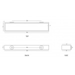 Cielo Wieszak na ręcznik czarny ACPR30