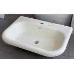     Burlington Chalfont Umywalka z kamienia naturalnego 65x47 biały połysk B8E 