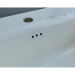     Burlington Chalfont Umywalka z kamienia naturalnego 65x47 biały połysk B8E 