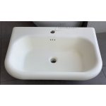     Burlington Chalfont Umywalka z kamienia naturalnego 65x47 biały połysk B8E 