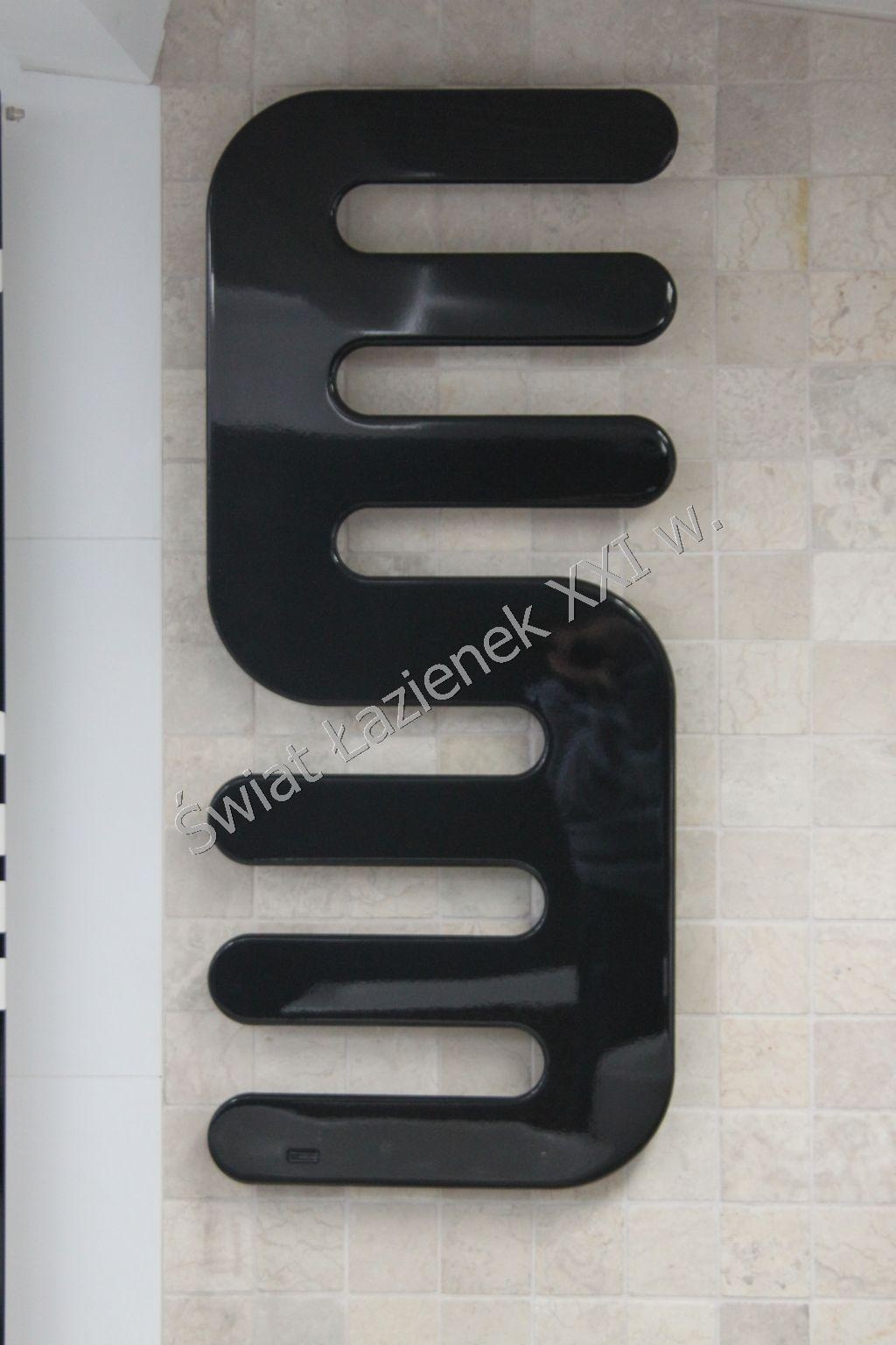 Cordivari Hand grzejnik dekoracyjny/łazienkowy 1200x514 mm kolor R13 czarny 3540806100011-R13