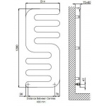 Cordivari Hand grzejnik dekoracyjny/łazienkowy 1200x514 mm kolor R01 biały Ral 9010 3540806100011