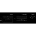Cristalstone Linea Ideal Umywalka wpuszczana w blat biała U1100-MCOLC/CR