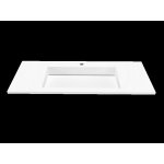 Cristalstone Linea Ideal Umywalka wpuszczana w blat biała U1100-MCOLC/CR