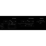 Cristalstone Linea Ideal Umywalka wpuszczana w blat biała U1100-MBPOLC/CR