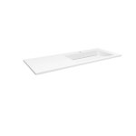 Cristalstone Linea Ideal Umywalka wpuszczana w blat biała U1200-MBPOLC/CR