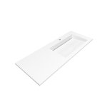 Cristalstone Linea Ideal Umywalka wpuszczana w blat biała U1200-MBPOLC/CR