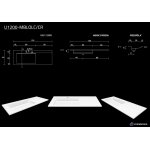 Cristalstone Linea Ideal Umywalka wpuszczana w blat Biały U1200-MBLOLC