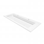 Cristalstone Linea Ideal Umywalka wpuszczana w blat Biały U1200-MOLC/CR