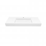 Cristalstone Linea Ideal Umywalka wpuszczana w blat biała U1200-MCOLC