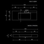 Cristalstone Linea Ideal Umywalka wpuszczana w blat biała U1200-MCOLC