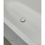    Cristalstone Luvia Wanna wolnostojąca przyścienna 170x80 Biały mat LUVIA
