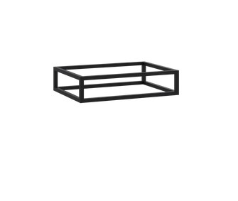 Cristalstone Stelaż pod umywalkę 60 x 45 x 15 cm czarny mat ST600-01