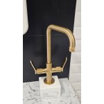    Cristina Cries Bateria umywalkowa z korkiem gold brass brusched PVD CRIES22696P W MAGAZYNIE!!