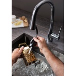 Crosswater Cucina Bateria kuchenna 1-otworowa z ukrytym wężem 2-strumieniowym chrom CO714DC