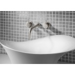 Crosswater MPRO Bateria umywalkowa ścienna podtynkowa bez korka brushed stainless steel effect PRO130WNV+