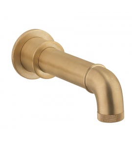 Crosswater MPRO Industrial Wylewka wannowa ścienna brushed brass PRI0370WUB